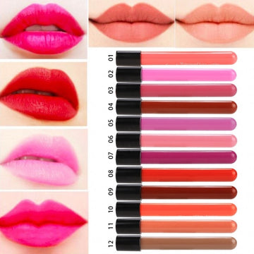 New Women's Waterproof Long Lasting Wet Lip Liquid Pencil Matte Lipstick Lip Gloss Beauty Makeup - Oh Yours Fashion - 1