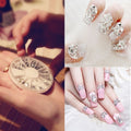 New Nail Art Tips Crystal Glitter Rhinestone Decoration Wheel 4 Sizes 300pcs - Oh Yours Fashion - 1