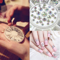 New Nail Art Tips Crystal Glitter Rhinestone Decoration Wheel 4 Sizes 300pcs - Oh Yours Fashion - 3