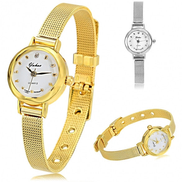 Women Lady Fashion Slim Elegant Small Dial Quartz Analog Wrist Watch - Oh Yours Fashion - 1
