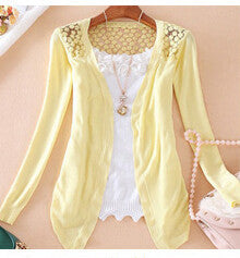 Candy Color Hollow Thin Knitting Blouse - OhYoursFashion - 11