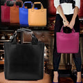 Ladies Tote Bag Synthetic Leather Handbags Adjustable Handle Brand Shopping Bag - Oh Yours Fashion - 3