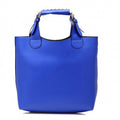 Ladies Tote Bag Synthetic Leather Handbags Adjustable Handle Brand Shopping Bag - Oh Yours Fashion - 4