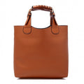 Ladies Tote Bag Synthetic Leather Handbags Adjustable Handle Brand Shopping Bag - Oh Yours Fashion - 5