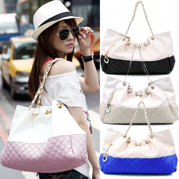 Girls' Oversized Bag Shoulder Handbag Chain Straps - Oh Yours Fashion - 1