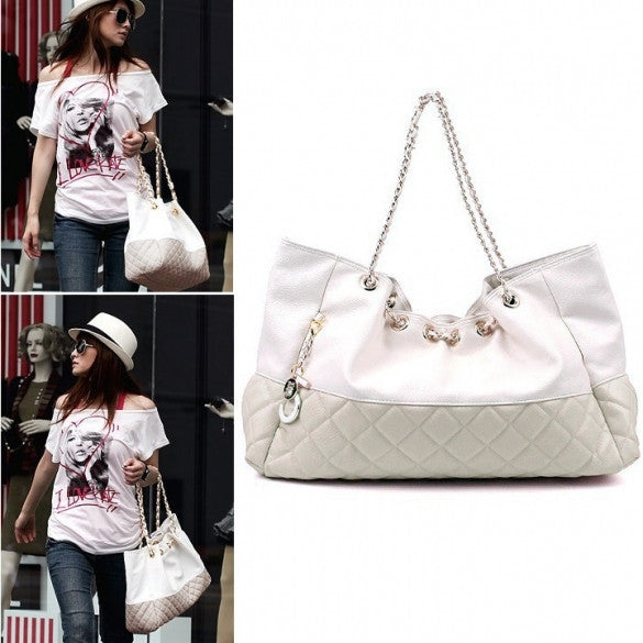Girls' Oversized Bag Shoulder Handbag Chain Straps - Oh Yours Fashion - 6