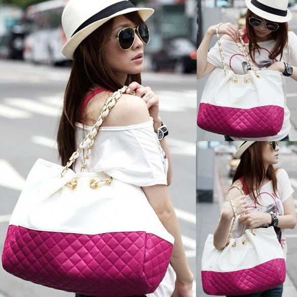 Girls' Oversized Bag Shoulder Handbag Chain Straps - Oh Yours Fashion - 8