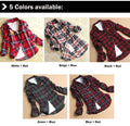 Button Cotton Lapel Shirt Plaids Flannel Shirt - OhYoursFashion - 8