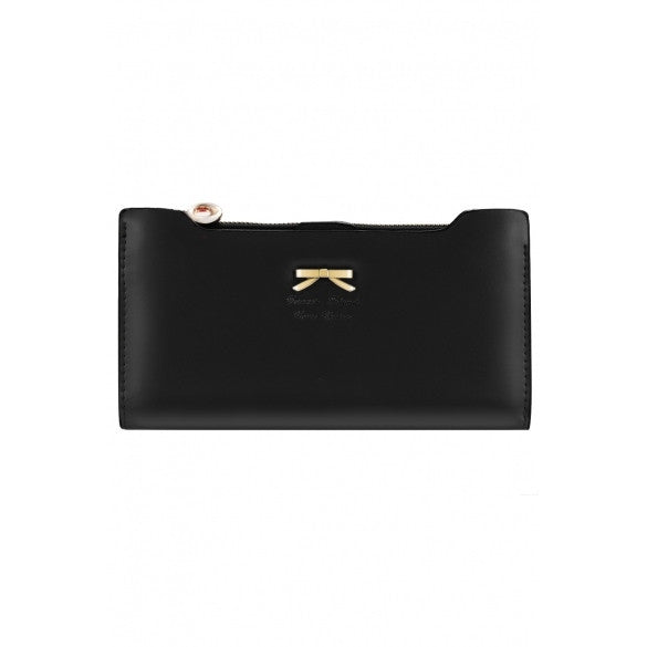 Korean Version of Bow Multi- Card Handbag Long Wallet Clutch - Oh Yours Fashion - 1