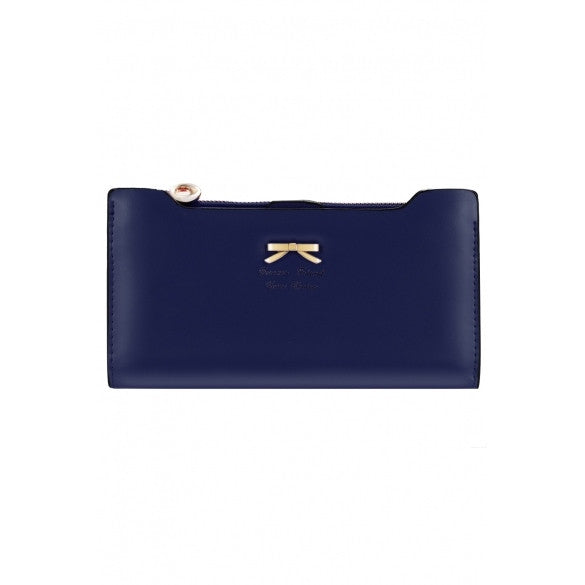 Korean Version of Bow Multi- Card Handbag Long Wallet Clutch - Oh Yours Fashion - 3