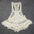Lace Crochet Hollow Swimwear Bikini Beach Cover Up Dress - OhYoursFashion - 5