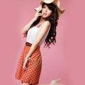 Polka Dot Sweet Lovely Lace Mini Belt Dress - OhYoursFashion - 3