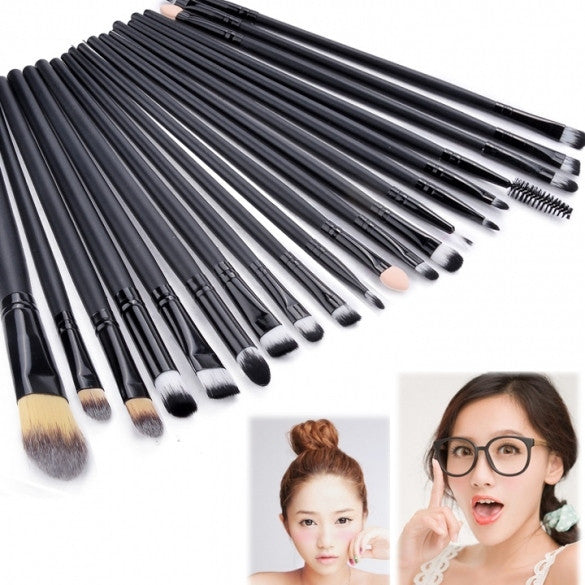 New Pro Makeup 20pcs Brushes Set Powder Foundation Eyeshadow Eyeliner Lip Brush Tool - Oh Yours Fashion