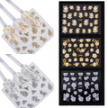 24 Sheets High Quality 3D Golden/Silver Edged Nail Art Stickers Decals Decoration Hot Stamping - Oh Yours Fashion - 3