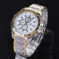 Fashion Stainless Steel Luxury Sport Analog Quartz Clock Men's Wrist Watch - Oh Yours Fashion - 4