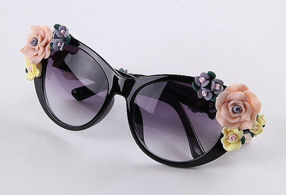 2016 Vintage Shades Women Designer Rose Flowers Sunglasses - O Yours Fashion - 7