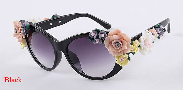 2016 Vintage Shades Women Designer Rose Flowers Sunglasses - O Yours Fashion - 14