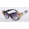 2016 Vintage Shades Women Designer Rose Flowers Sunglasses - O Yours Fashion - 2