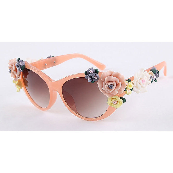 2016 Vintage Shades Women Designer Rose Flowers Sunglasses - O Yours Fashion - 8