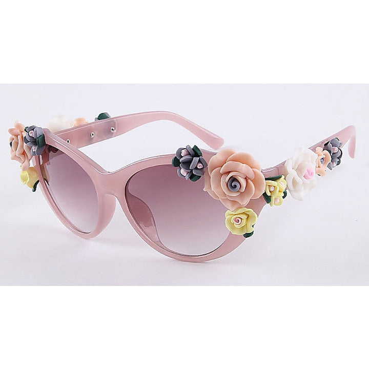 2016 Vintage Shades Women Designer Rose Flowers Sunglasses - O Yours Fashion - 6