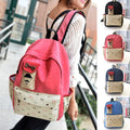 Canvas Travel Shoulder School Backpack Bag - O Yours Fashion - 2