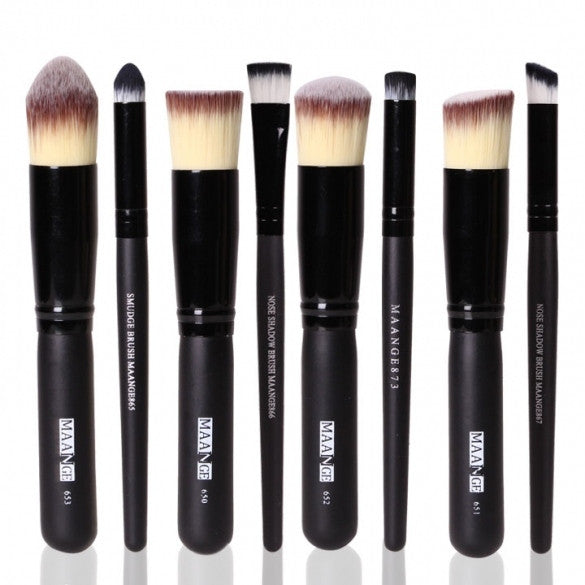 Pro Makeup 8pcs Brushes Set Powder Foundation Eyeshadow Eyeliner Brush Tool Hot - Oh Yours Fashion - 1