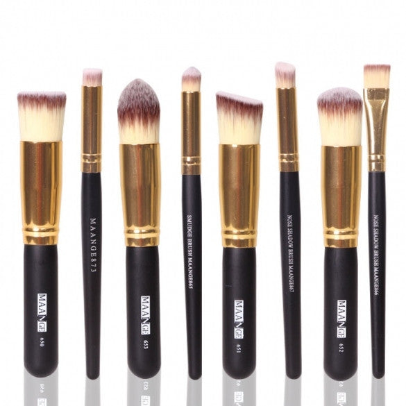 Pro Makeup 8pcs Brushes Set Powder Foundation Eyeshadow Eyeliner Brush Tool Hot - Oh Yours Fashion - 4