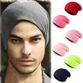 New Solid Color Unisex Hip-hop Cap Beanie Hat Winter Slouch 7 Colors One Size Elastic - Oh Yours Fashion - 17