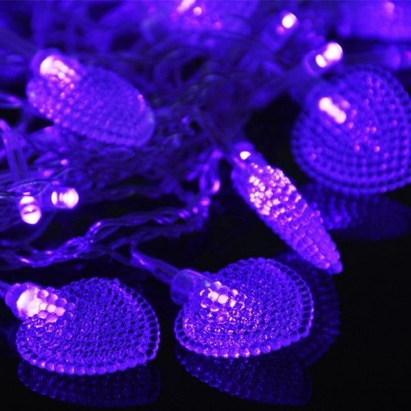 New Beautiful Colorful 128 LED String Fairy Heart Lights 3M - Oh Yours Fashion - 6