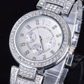 Gold Silver Ladies Casual Luxury Quartz Crystal Rhinestone Wristwatch - Oh Yours Fashion - 5