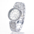 Gold Silver Ladies Casual Luxury Quartz Crystal Rhinestone Wristwatch - Oh Yours Fashion - 6