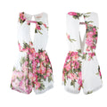 Floral Chiffon Jumpsuit Open Back Overall Jumpsuit - O Yours Fashion - 5