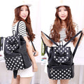 Polka Dots Bowknot Girls School Backpack - Oh Yours Fashion - 4