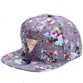 Fashion Floral Flower Snapback Hip-Hop Hat Flat Peaked Adjustable Baseball Cap - Oh Yours Fashion - 4