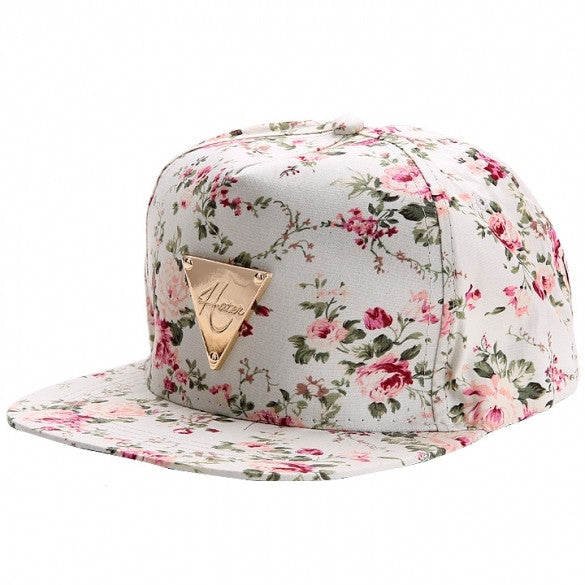 Fashion Floral Flower Snapback Hip-Hop Hat Flat Peaked Adjustable Baseball Cap - Oh Yours Fashion - 5