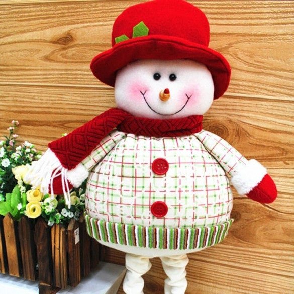 Lovely Christmas Decoration Supplies Santa Claus Snowman Flexible Legs Flexible Ornament - Oh Yours Fashion - 1