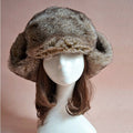 New Fashion New Faux Fur Hat Cap For Winter Fuzzy Cap - Oh Yours Fashion - 2