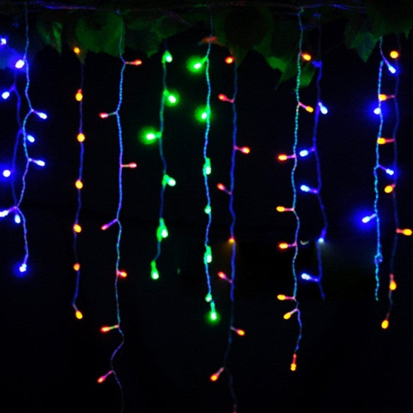 3.5m Droop 0.3-0.5m EU Plug Curtain Icicle String Lights 220V New Year Christmas LED Lights Garden Xmas Wedding Party - Oh Yours Fashion - 6