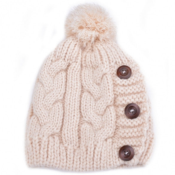 New Fashion Winter Cap Warm Woolen Blend Knitted Stylish Cap Hat - Oh Yours Fashion - 3