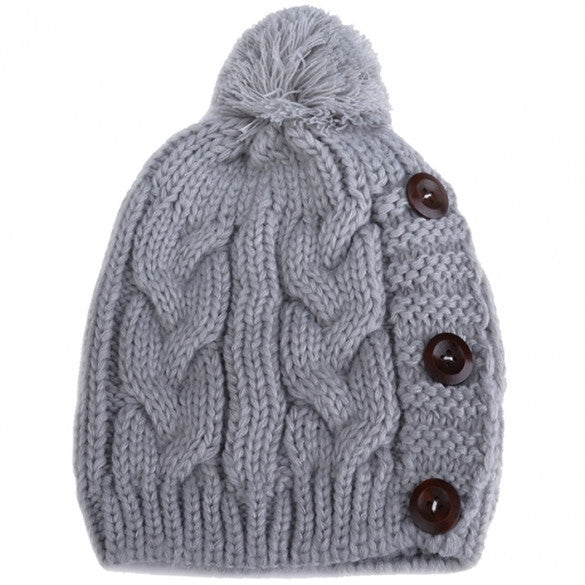 New Fashion Winter Cap Warm Woolen Blend Knitted Stylish Cap Hat - Oh Yours Fashion - 4