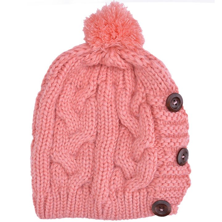 New Fashion Winter Cap Warm Woolen Blend Knitted Stylish Cap Hat - Oh Yours Fashion - 5