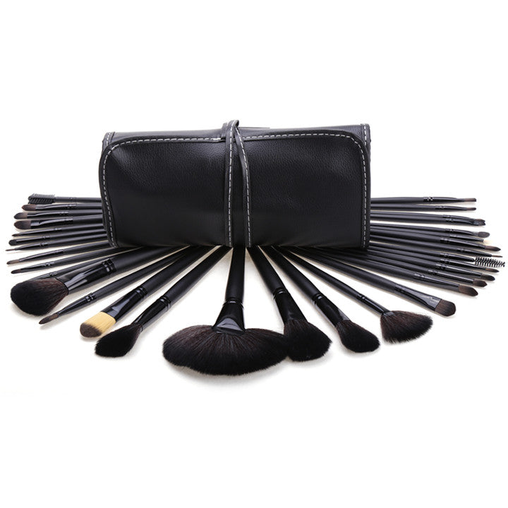 New 32 Makeup Brush Pro Eyebrow Brushes Professional??Cosmetic Eye Shadow Brush Set+ Kit Case Bag - Oh Yours Fashion - 3