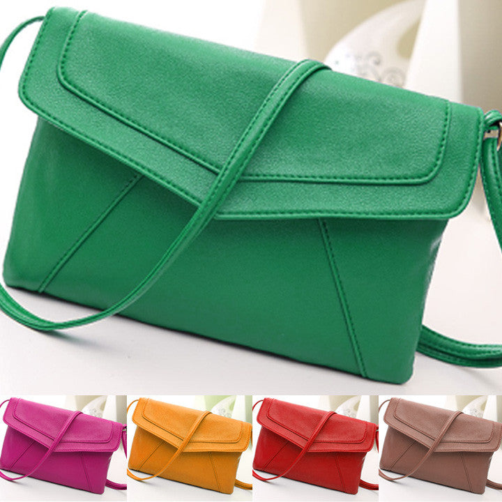 New Women Lady Envelope Clutch Shoulder Evening Handbag Tote Bag Purse 5 Colors - Oh Yours Fashion - 3