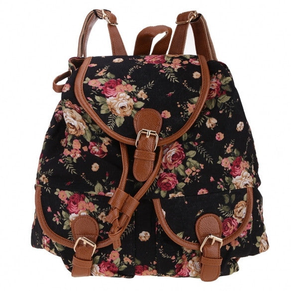 Casual Cute Fashion Girl Lady Women's Canvas Travel Satchel Shoulder Bag Backpack School Rucksack - Oh Yours Fashion - 1
