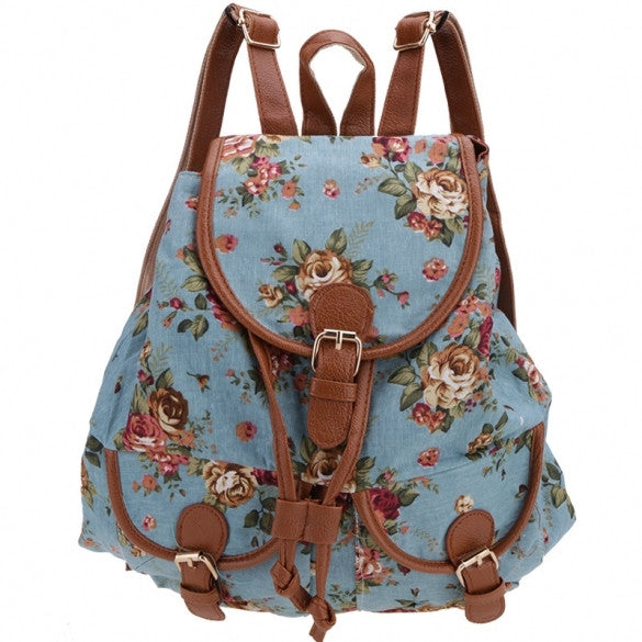 Casual Cute Fashion Girl Lady Women's Canvas Travel Satchel Shoulder Bag Backpack School Rucksack - Oh Yours Fashion - 3