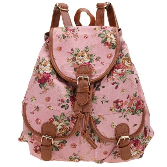 Casual Cute Fashion Girl Lady Women's Canvas Travel Satchel Shoulder Bag Backpack School Rucksack - Oh Yours Fashion - 4