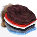 New Fashion Women's Stylish Knit Faux Fur Warm Cap Hat - Oh Yours Fashion - 17