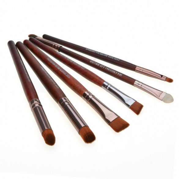 6 PCS Makeup Cosmetic Brushes Powder Eye Shadow Lipstick Liner Brush Set Kit - Oh Yours Fashion - 4