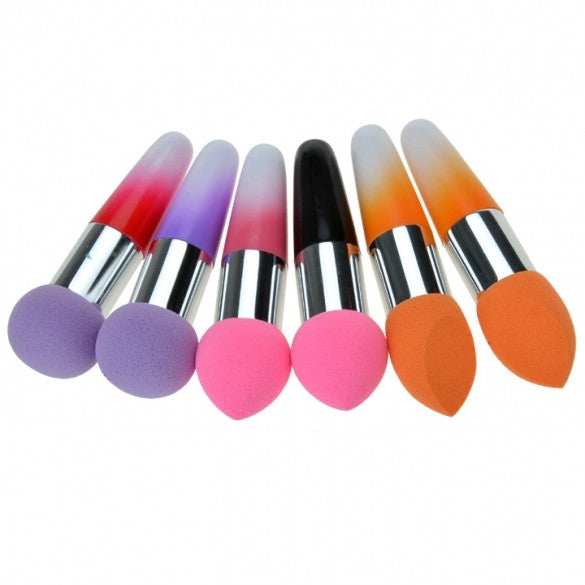 New Women Pro Makeup Cosmetic Brushes Liquid Cream Foundation Concealer Sponge Lollipop Brush 2 PCs Set - Oh Yours Fashion - 1