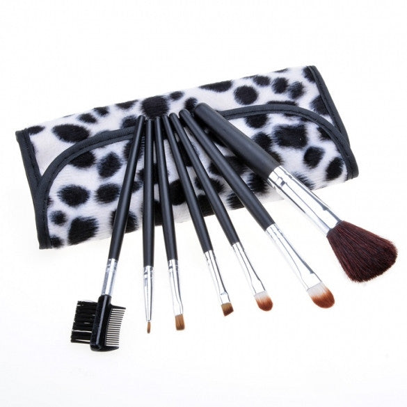 New Professional Makeup Cosmetic Brush Tool Set Eyebrow Brush Eye Shadow Brush + Portable Kit Pouch - Oh Yours Fashion - 2